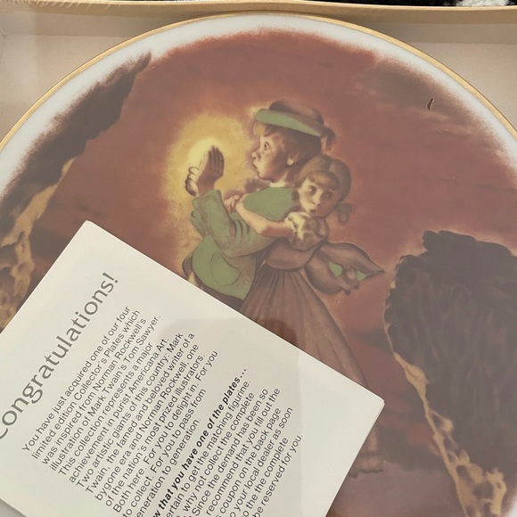 “Norman Rockwell” Tom Sawyer collector plates - Picture 8 of 8